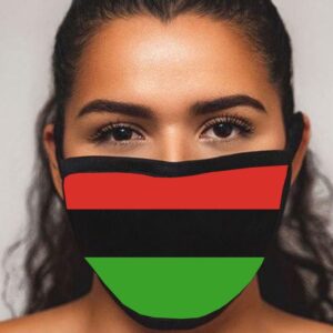 IMAGO RED-BLACK&GREEN_REWASH-ABLE BLACK FACE MASK